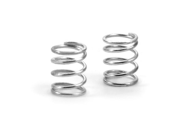 XRAY SPRING 4.75 COILS 3.6x6x0.45MM C=2.0 - SILVER (SOFT) (2) - 372177