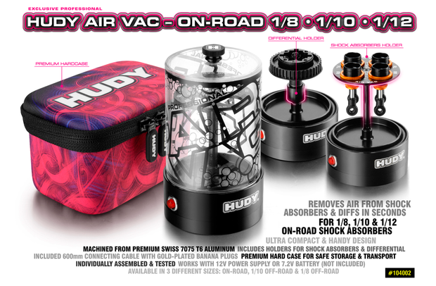 HUDY AIR VAC - VACUUMPUMP - ON-ROAD 1/8, 1/10, 1/12 - 104002