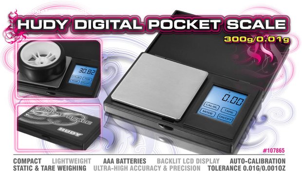 HUDY Ultimate Digital Pocket Scale 300g 0.01g - 107865