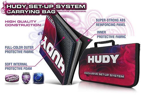 Hudy Complete Set Of Set-up Tools + Carrying Bag - For 1/10
