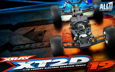 XRAY XT2D 2019 - 2WD 1/10 ELECTRIC STADIUM TRUCK - DIRT EDITION - 320203