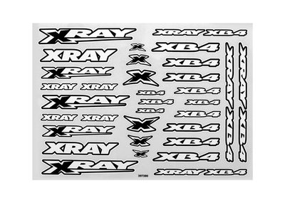 Xray Xb4 Sticker For Body - White, X397380 - 397380