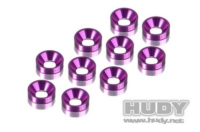Hudy Alu Countersunk Shim - Violet (10), H296510-v - 296510-V