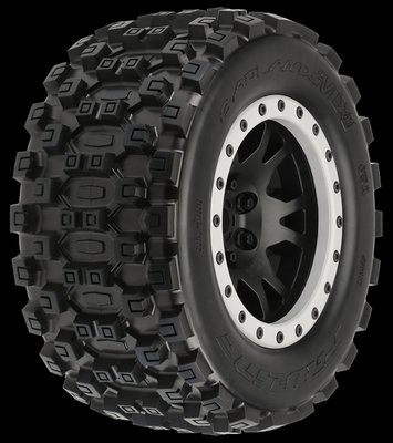 Proline Badlands Mx43 X-maxx Mtd Impulse Blk/gry F/r - 10131-13