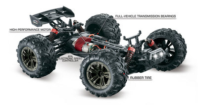 ABSIMA Scale 1:16 Truggy RACER black/orange 4WD RTR - 16003