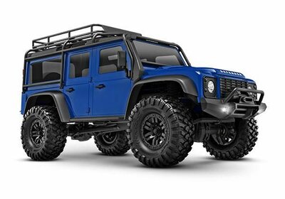 Traxxas Trx-4m 1/18 Scale And Trail Crawler Land Rover 4wd Electric Truck With Tq Blue - 97054-1BLUE