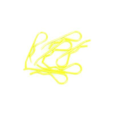 BODY CLIP 1/8 - FLUORESCENT YELLOW (6)