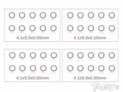 MR33 Shim Washer Set 4,1 x 5,5mm 0,05 / 0,1 / 0,2 / 0,3mm (10ea)