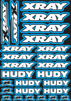 XRAY/HUDY Design Pre-Cut Stickers BLUE