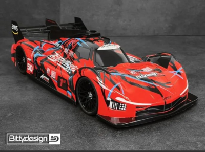 Bittydesign 499T 1/10 LMH Karosserie 1:10 (unlackiert) 190mm (Tamiya TT-02)