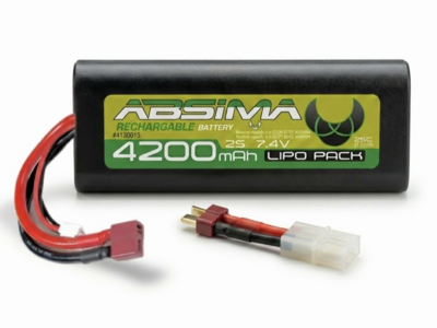 Greenhorn LiPo 2S/7.4V 25C 4200 Roundcase (T-Plug + Tamiya)