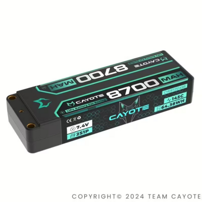 CAYOTE Racing 8700mAh 2S LiPo Akku 7,4V 145C 321g