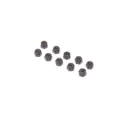 SPEED PACK - M4 Alloy Nyloc Nuts - Black - pk10