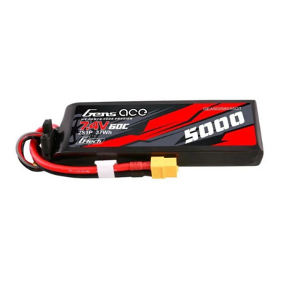 Gens Ace G-tech 5000mah 7.4v 60c 2s1p Lipo Pc Material Case With Xt60 Plug - 502S60X6GT