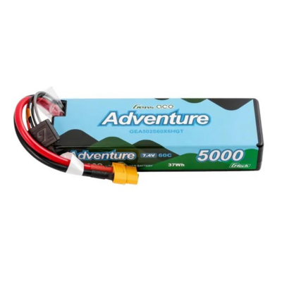 Gens Ace Adventure G-tech 5000mah 2s1p 7.4v 60c Lipo Battery Xt60 - 502S60X6HGT