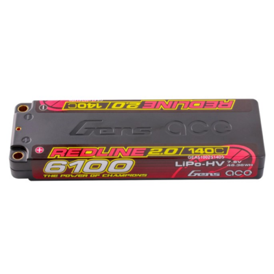 Gens Ace Redline 2.0 Series 6100mah 2s 7.6v 140c Hardcase Hv Lipo Battery Pack With Hardcase 56# - 61002S14D5