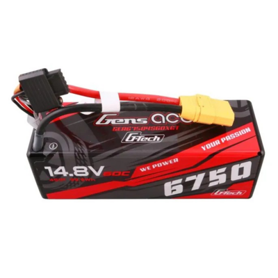 Gens Ace G-tech Hardcase 6750mah 14.8v 60c 4s1p Lipo Battery With Xt90 Plug - 67504S60XGT