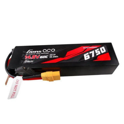 Gens Ace G-tech 6750mah 14.8v 60c 4s1p Lipo Battery With Xt90 Plug - 67504S60GT