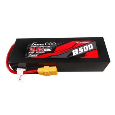Gens Ace G-tech 8500mah 14.8v 60c 4s1p Lipo Battery Pack Pc Material Case With Xt90 Plug - 854S60X9GT