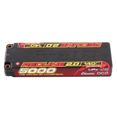 Gens Ace Redline 2.0 Series 5000mah 2s 7.4v 140c Hardcase Lipo Battery Pack With Hardcase 56# - 50002S14D5