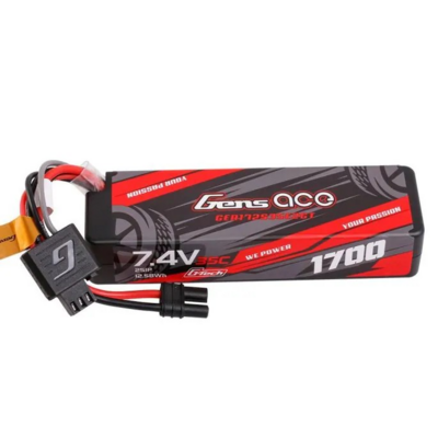Gens Ace G-tech 1700mah 2s 35c 7.4v Hardcase Lipo Battery With Iec2 Plug - 172S35E2GT