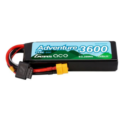 Gens Ace G-tech 3600mah 4s1p 14.8v 60c Adventure Rc Car Lipo Battery - 364S60X6GT