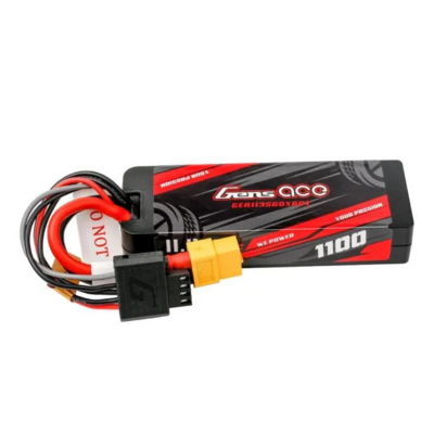 Gens Ace G-tech 1100mah 11.1v 3s1p 60c Grp-76 Hardcase Lipo Battery Pack With Xt60 Plug - 113S60X6GT