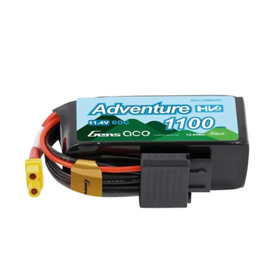 Gens Ace Adventure G-tech 1100mah 3s1p 11.4v 60c High Voltage Lipo Battery Xt30 - 113S60X3GT
