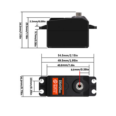 DS Servo DS4125 Low Profile 29KG/0.15sec@7.4V