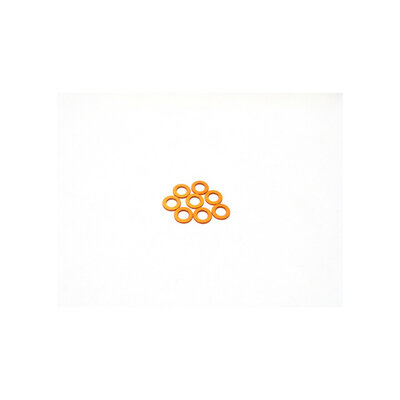 Hiro Seiko 3mm Alloy Spacer Set (0.5mm) [Orange]