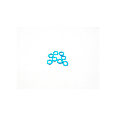 Hiro Seiko 3mm Alloy Spacer Set (0.5mm) [T-Blue]