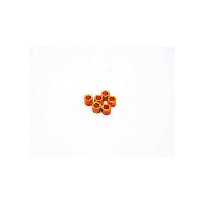 Hiro Seiko 3mm Alloy Spacer Set (2.5mm) [Orange]