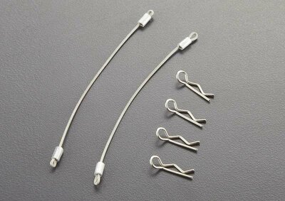 Killerbody body clips met 120mm Metalkabel (4 Stk)