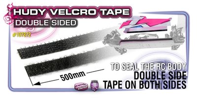 VELCRO TAPE WITH DOUBLE SIDED  TAPE 8x500MM - 107872