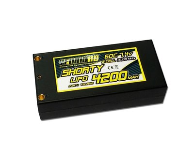 YellowRC LiPo 60C 4200mAh 7.4 Shorty Hardcase 4mm + deans - YEL2642