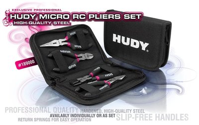 HUDY Micro Rc Pliers Set + Carrying Bag - 189000