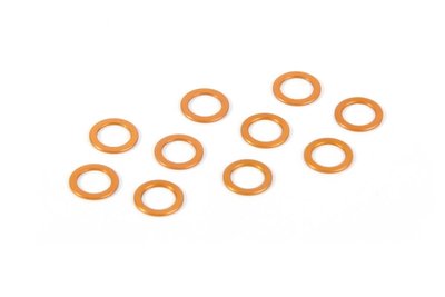 XRAY ALU SHIM 5.3x7.8x0.5MM - ORANGE (10) - 373120-O