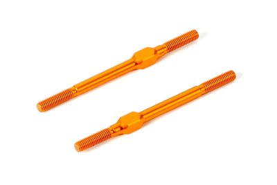 XRAY ALU ADJ. TURNBUCKLE M3x51 MM - SWISS 7075 T6 - ORANGE (2) - 372615-O