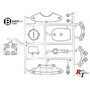 TAMIYA M-07 B-Parts (Bumpers) - 51596