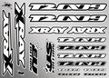 Xray T2'009 Sticker For Body - White, X397324 - 397324
