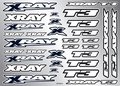 Xray T3 Sticker For Body - White, X397325 - 397325