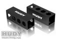 Hudy Chassis Droop Gauge Support Blocks 30mm For 1/8 Off-road - L, H107704 - 107704