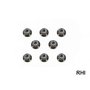 54642, RC 4mm Flange Lock Nut - Black / 8pcs