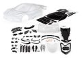Traxxas Body, Chevrolet Corvette Stingray (clear, Trimmed, Requires Painting)/ Decal Sheet (includes Side Mirrors, Spoiler, Grilles, Vents, Hardware, & Clipless Mounting) - 9311