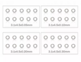 MR33 Shim Washer Set 3,1 x 4,5 mm 0,05 / 0,1 / 0,2 / 3,0mm (10ea)