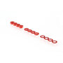 RUDDOG 3mm Washer Set Red (0.5mm/1.0mm/2.0mm)