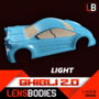 Lens Bodies Ghibli 2.0 Touring Car 1:10 Clear Body - Ultra Light