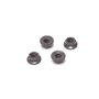 CORE RC - SERRATED M4 STEEL BLACK WHEEL NUT PK4