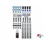 Yeah Racing 1/10 Alu olie-demperset blauw 55mm 4st. passend voor o.a. Tamiya TT-01 / TT-02