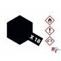 X-18 zwart zijdeglans glanzend10ml 10ml Acryl